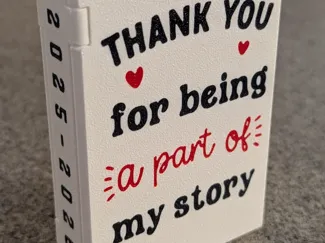 Teacher Appreciation Book Gift Card Holder