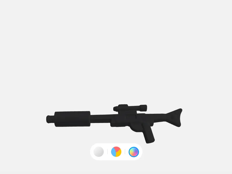 pistolet laser star wars brick 