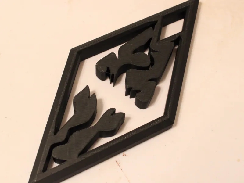 Skyrim Logo Silhouette 3D Wall Art