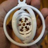 Flocon de neige gyroscopique - mini décoration hivernale — photo 2