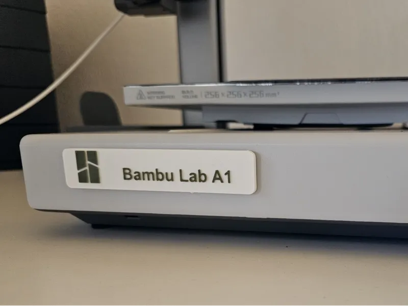 Bambu Lab Schild Logo_Schrift A1