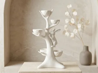 Bunny on the cup tree