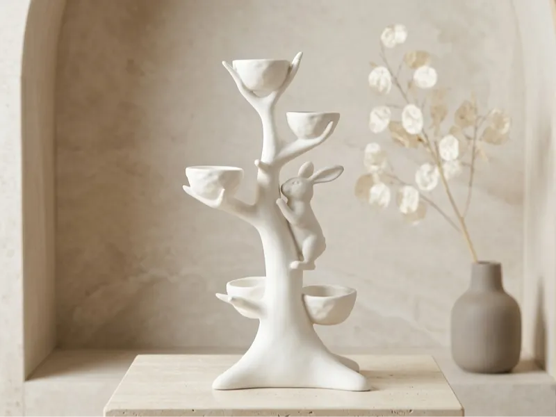 Bunny on the cup tree