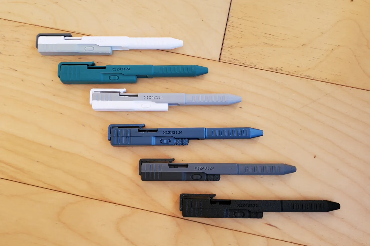 NEW SINGLE SPRING SLIDE ACTION PEN view 2