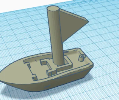 Benchy sail boat