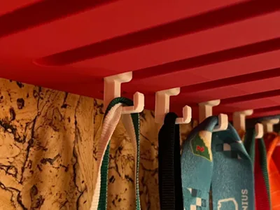 A hook for Modular LED Shelf for Wall