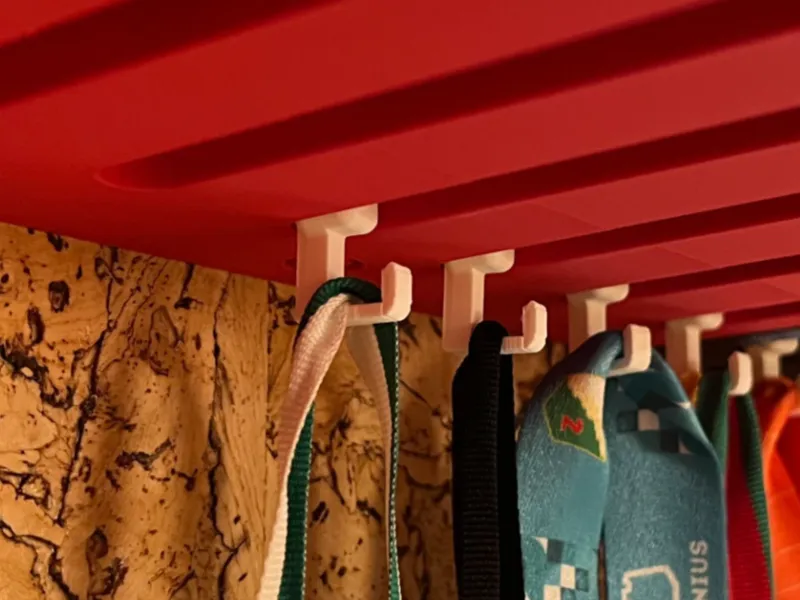 A hook for Modular LED Shelf for Wall