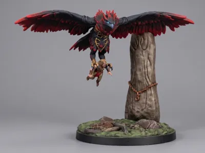 Valkyrie - Valheim 3D Print Miniture Figure