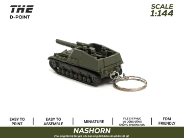 Llavero: Nashorn Tank | 1:144 Miniature Tank & Keychain — vista de referencia 5