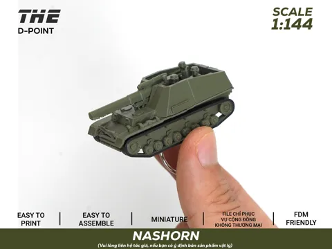 Llavero: Nashorn Tank | 1:144 Miniature Tank & Keychain — referencia de MakerWorld