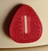 Strawberry with white string in the middle