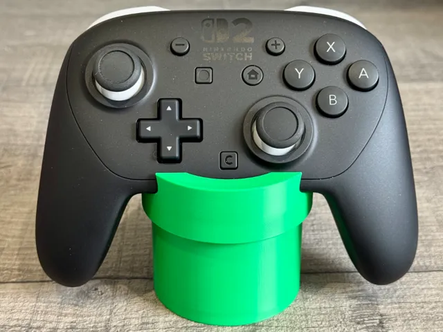 Nintendo Switch 2 Pro controller stand warp pipe