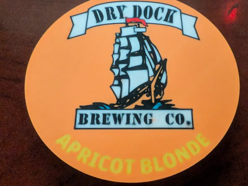 Dry Dock Apricot Blonde Label for Beer Tap Handle
