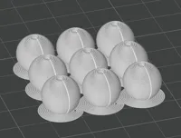 9 small balls - 0.2mm layer, 2 walls, 40% infill