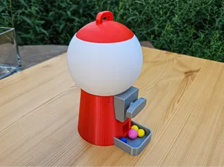 Gumball Machine Working With Only 3D Printed Parts