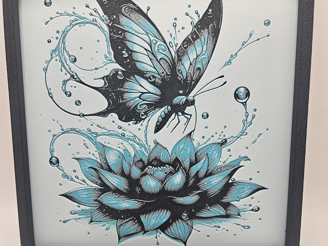 papillon fleur de lotus