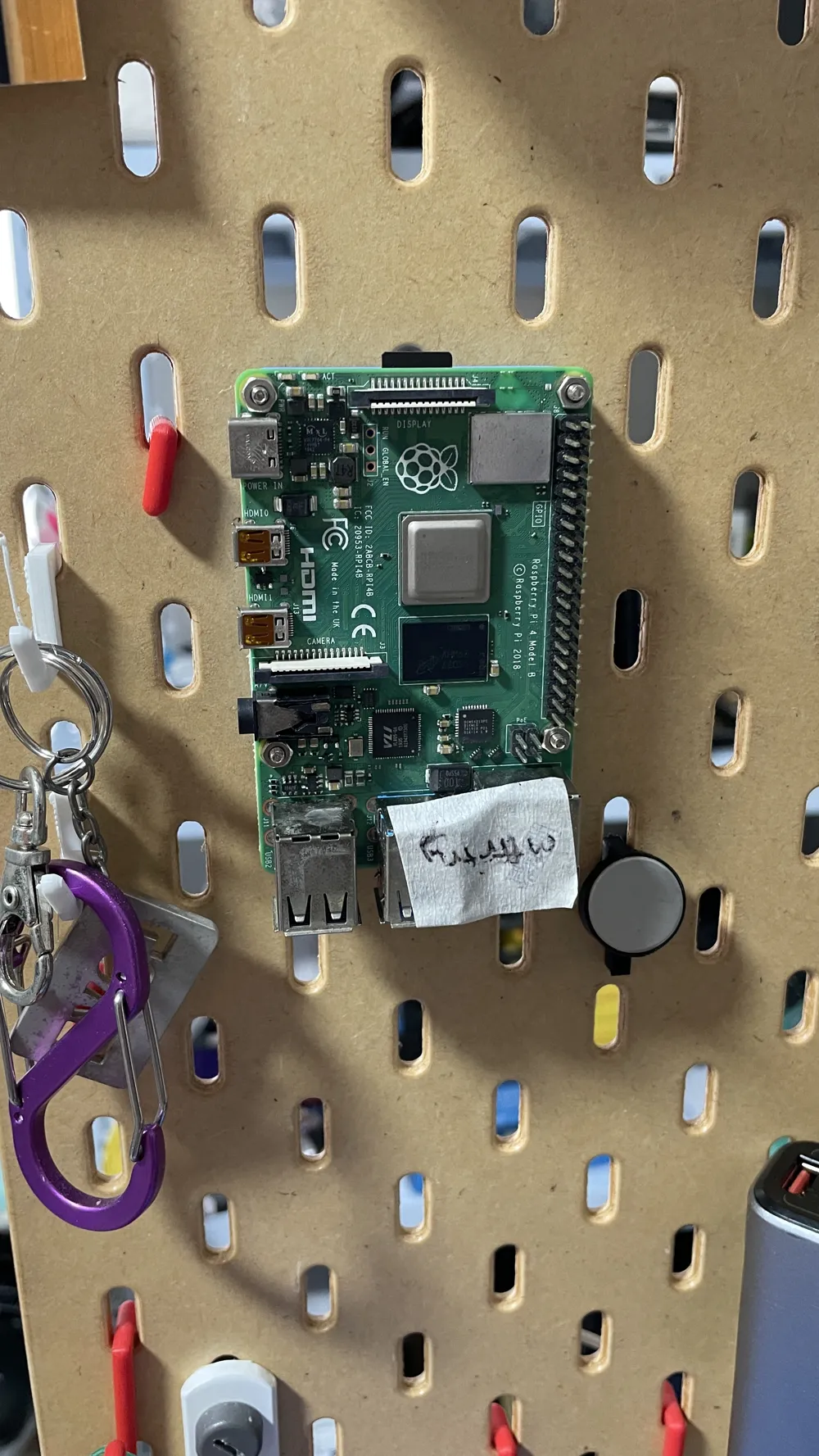 Vertical Raspberry Pi Mount Digikey Ikea Skadis Raspberry Pi 3 and 4 Vertical Mount by lowengkiat ...