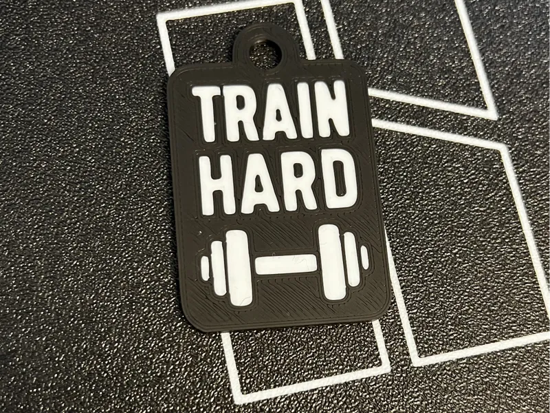 Train hard gym schlüsselanhänger