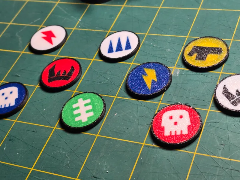 25mm Order Tokens for Ork Taktikal Brigade