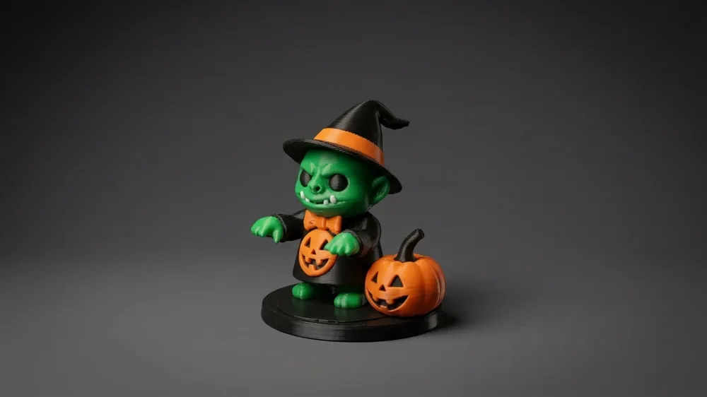 Spooky Chibi Squad - Halloween Team - Free 3D Print Model - MakerWorld