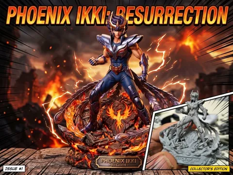 Modelo para impresión 3D: IKKI PHOENIX, SAINT SEIYA — referencia de MakerWorld