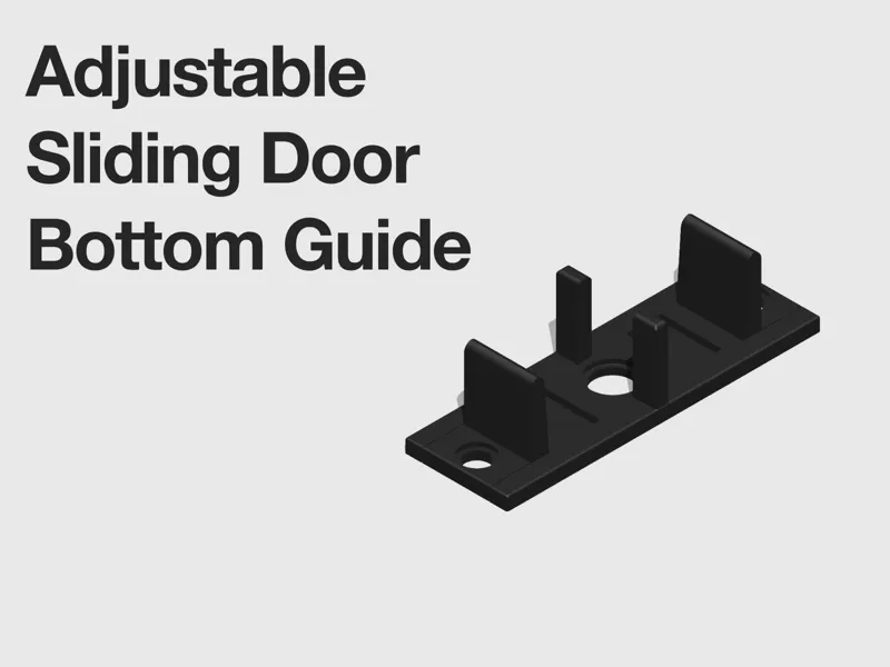 Adjustable Sliding Door Bottom Guide