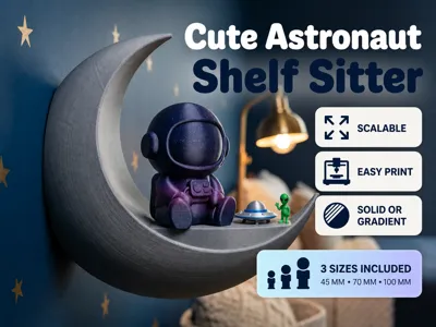 Cute Astronaut Shelf Sitter – 3 Sizes