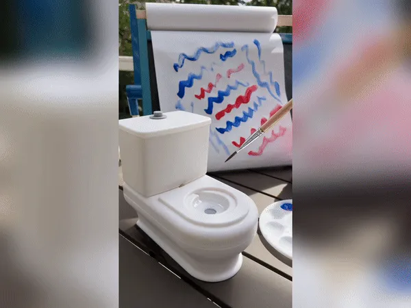 Brush Flush - Fun Paint Brush Cleaner for Kids view 3