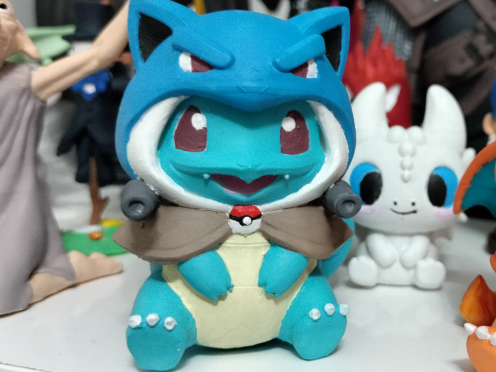 Squirtle Chibi con Mantellino di Blastoise