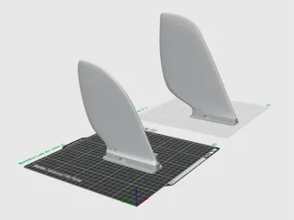 SUP fin - Decathlon "Itiwit" A1 mini compatible V2