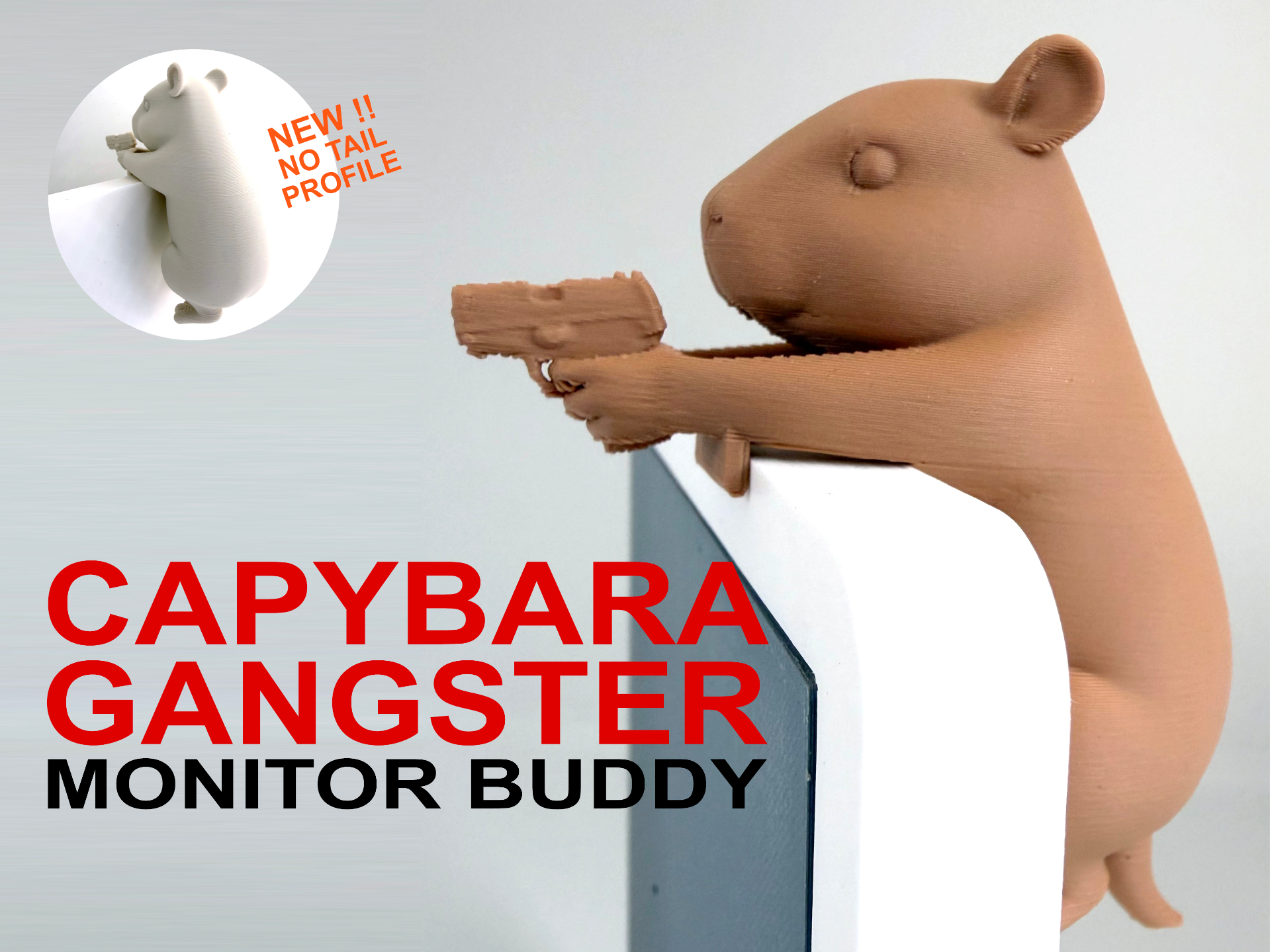Capybara Gangster Monitor Buddy