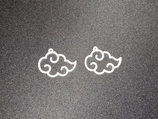 Boucles d'oreilles Akatsuki