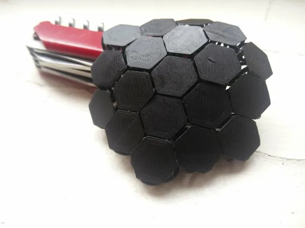 Tissu d'hexagones (style NASA)