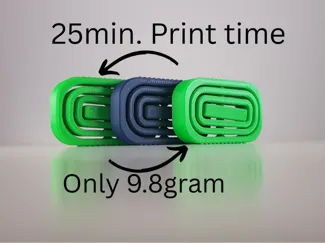 Air Loop fidget/25min. Print time/Only 8.9gram