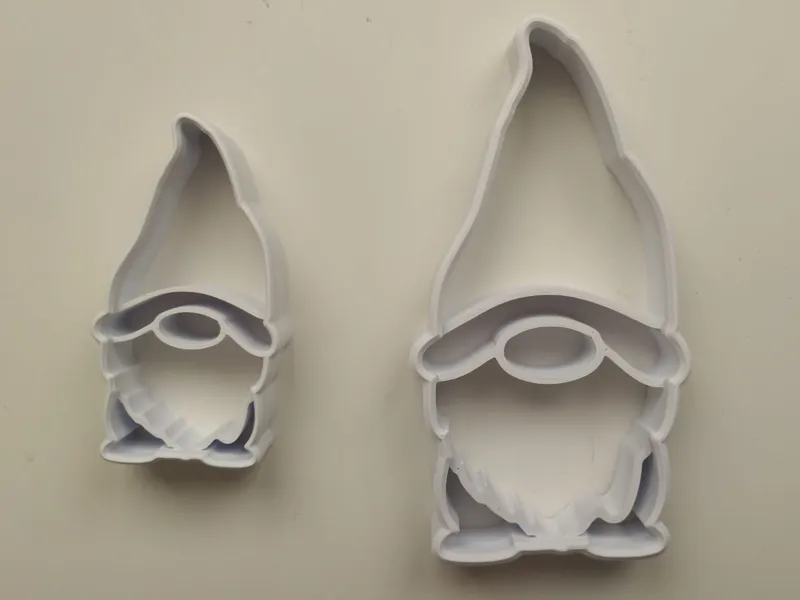 Christmas gnome cookie cutter