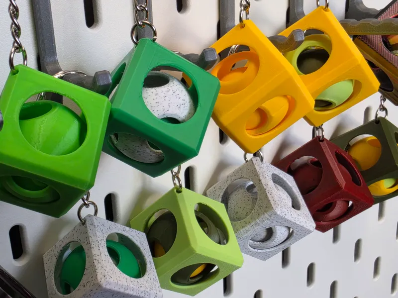 Spin Cube  Schlüssel - Anhänger