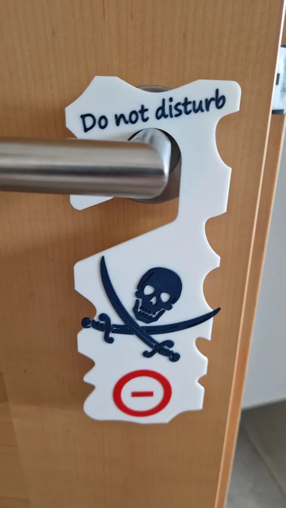 Door Sign - Please Do Not Disturb - Free 3D Print Model - MakerWorld