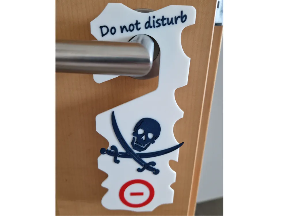 Door Sign - Please Do Not Disturb - Free 3D Print Model - MakerWorld