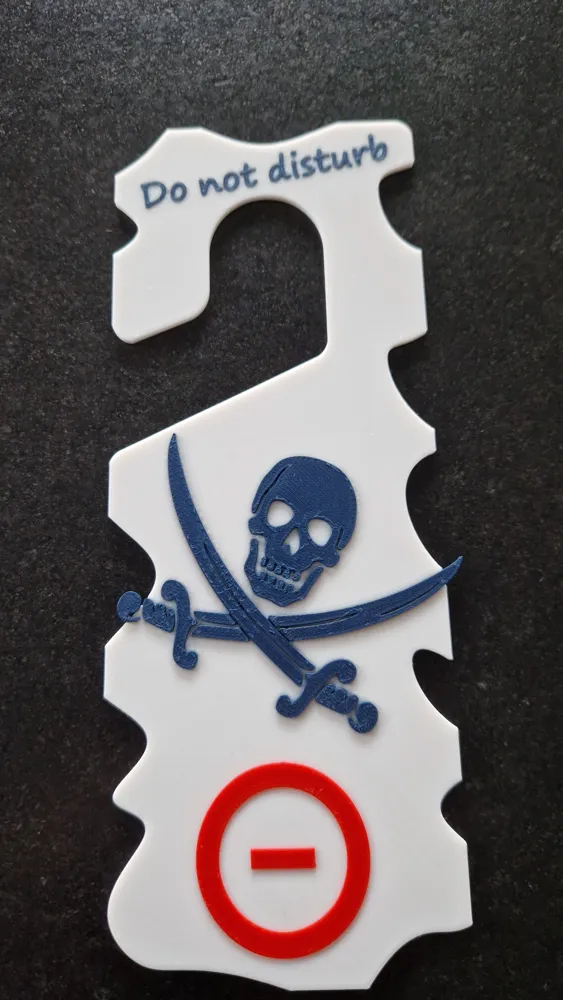 Door Sign - Please Do Not Disturb - Free 3D Print Model - MakerWorld