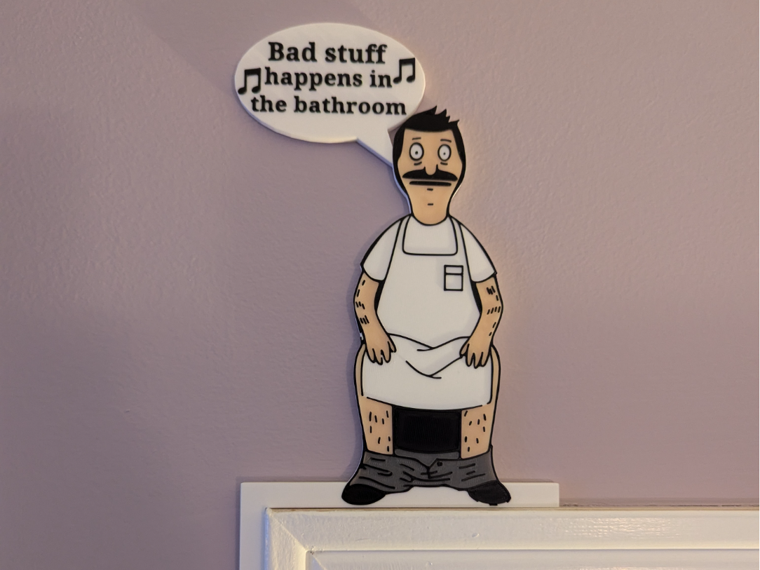 Bob's Burgers Bathroom Door Corner