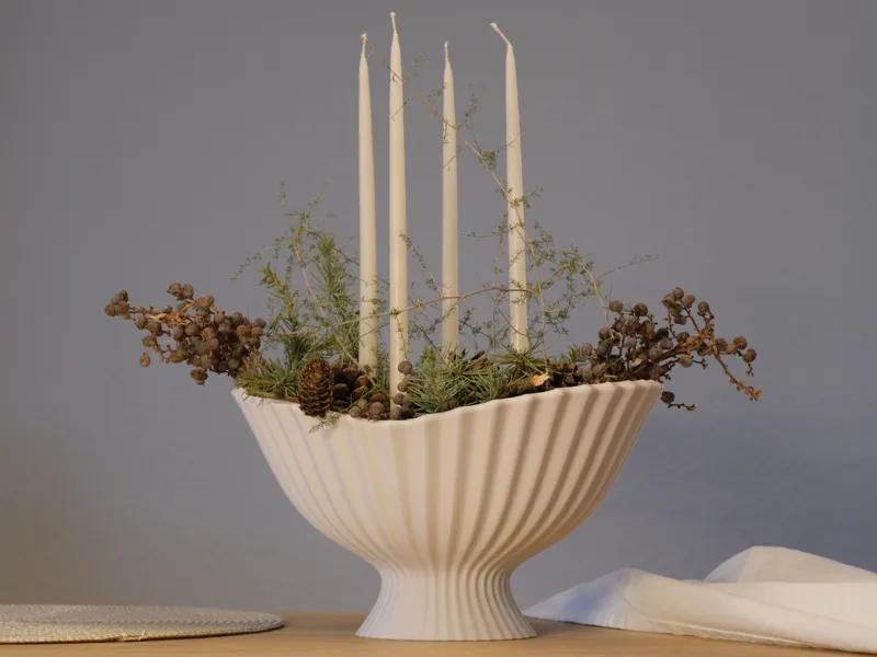 Sculptural Pleated Bowl