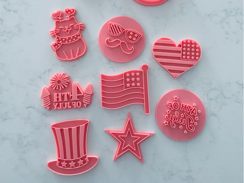 4th of July Cookie Cutters and Stamp