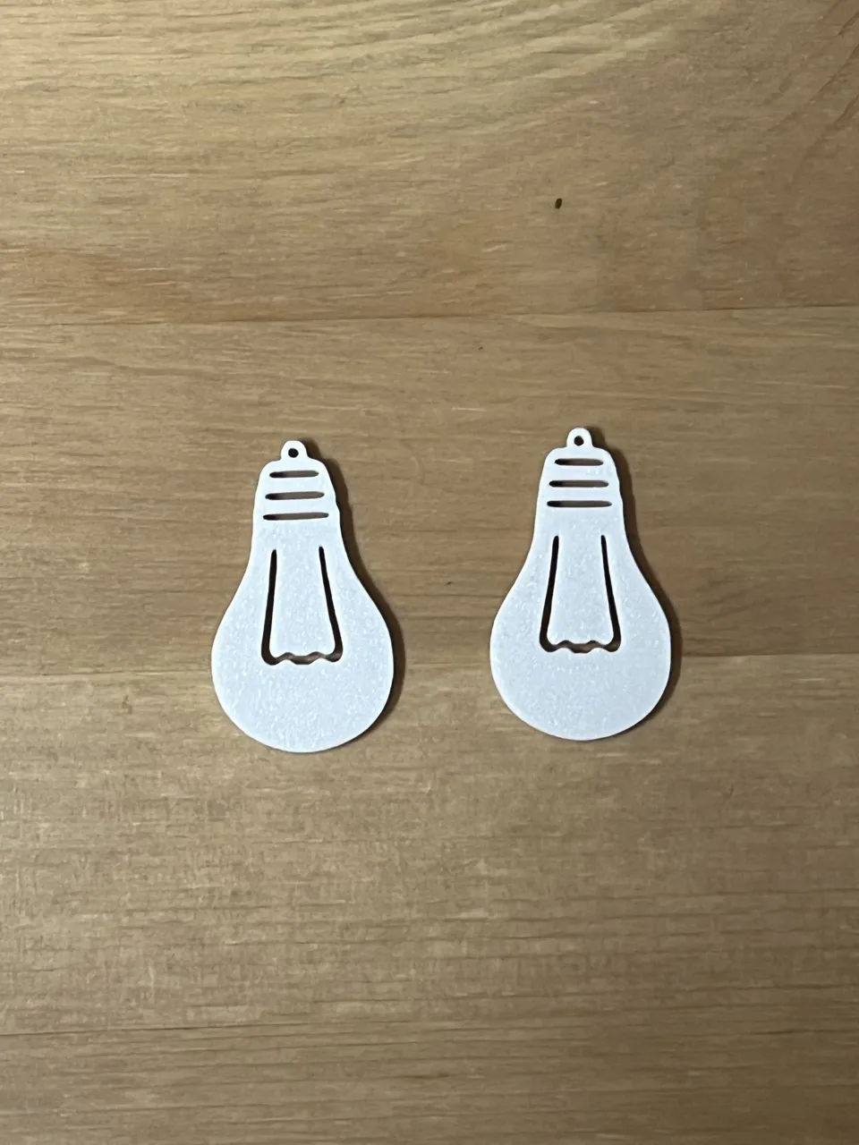 light bulb earrings view 2