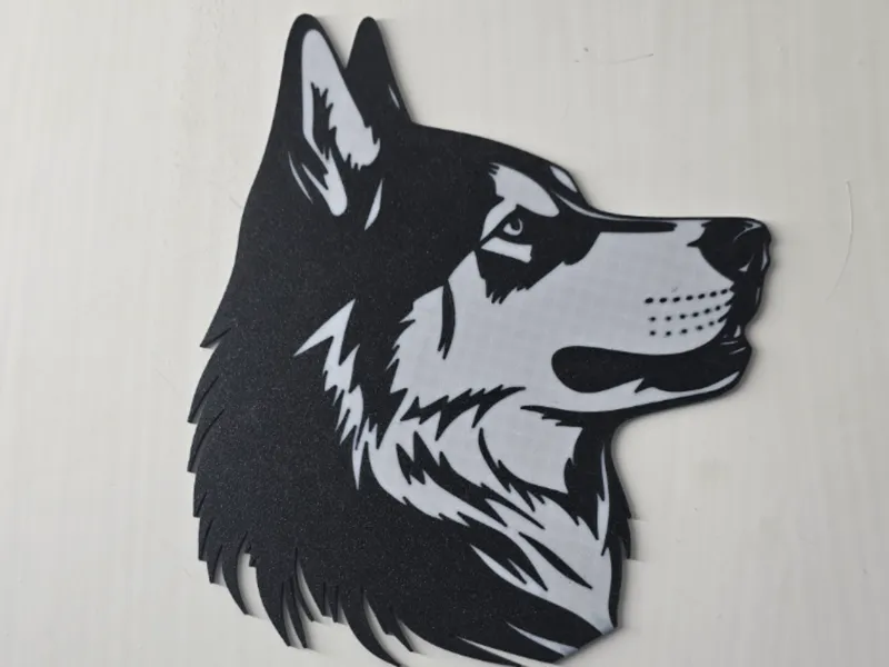 huskie wall art