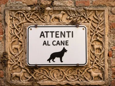 Sign "Beware of the Dog" AMS & Manual Color Change