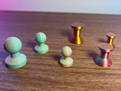 Quick Print Thumbtack Magnets 10x2, 12x2 & 15x2mm