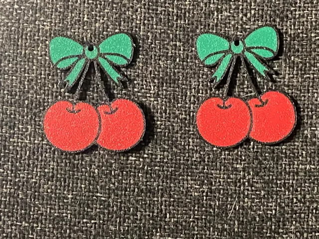 cherry earrings