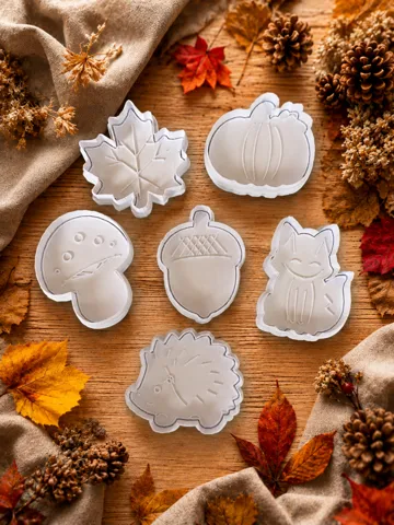 Modelo para impresión 3D: Herbstliche Cookie- & Herbst Plätzchenausstecher — vista de referencia 2