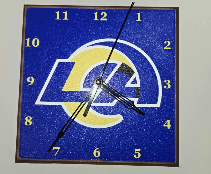 Los Angeles Rams Clock Face