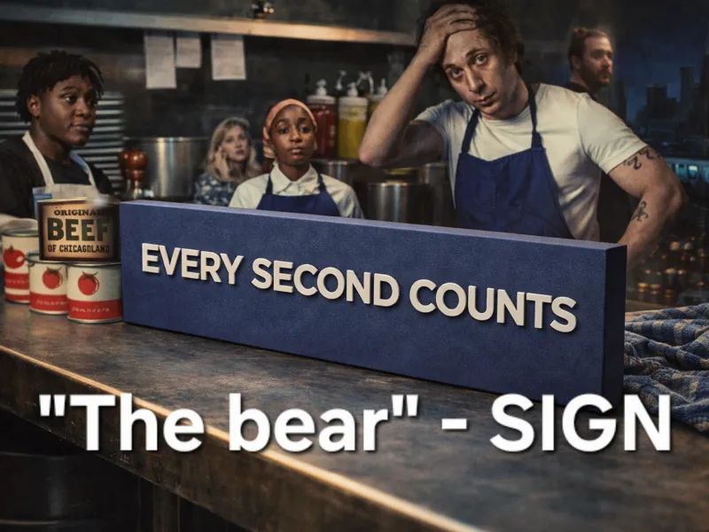 Schild aus der Serie "the Bear" (No AMS)